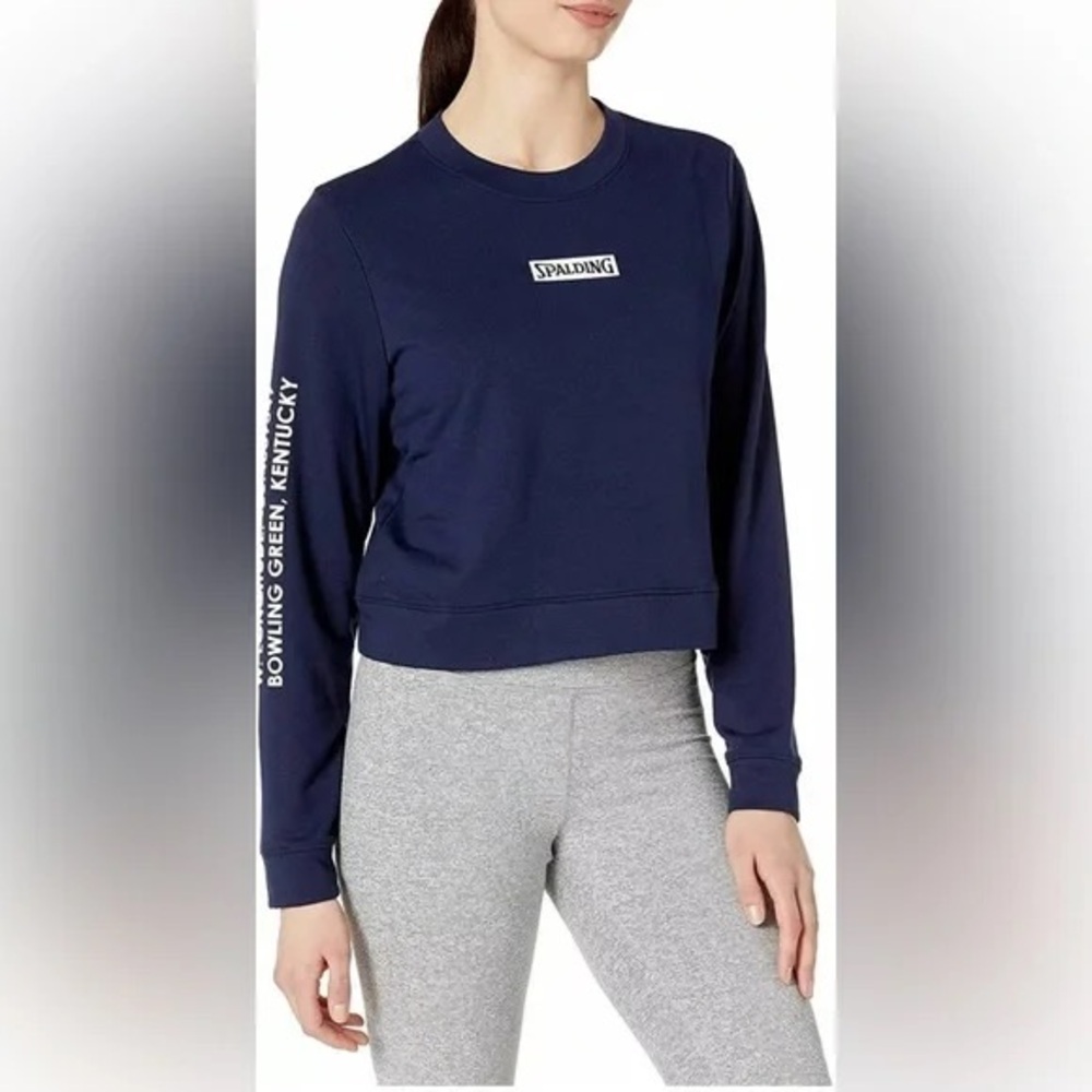 2/$5 Spalding Women's Dark Blue Crewneck Sweatshirt